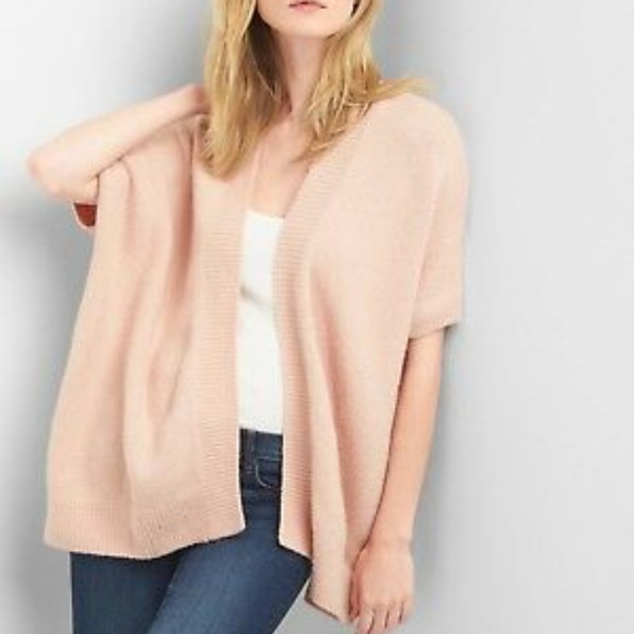 GAP Sweaters - XS/S  - Gap Wool Open-Front Cardigan in Chalk Pink